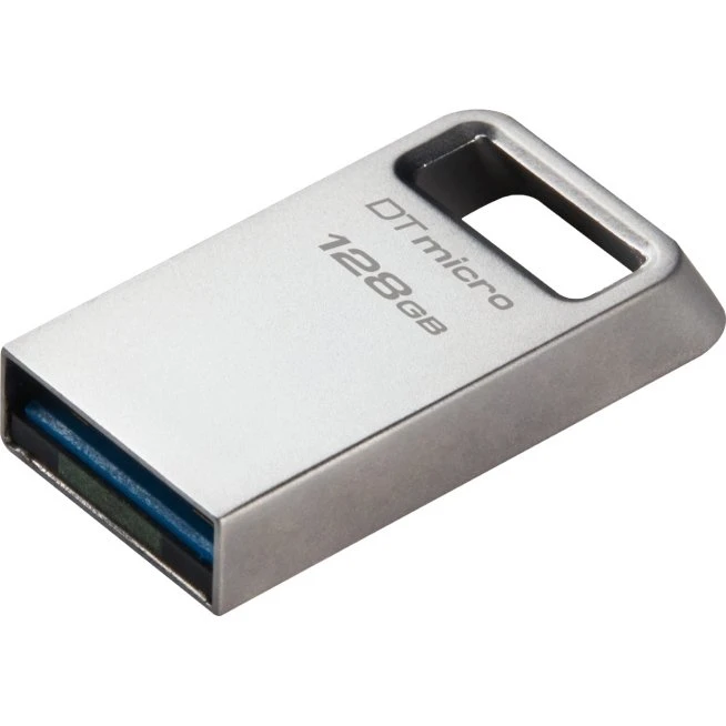 Kingston DataTraveler Micro 128GB, 200MB/s, silver
