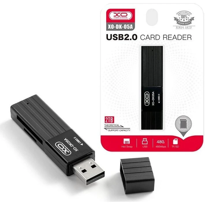 IMRO 2i1 USB 2.0 SD/microSD Kortlæser, 128 GB