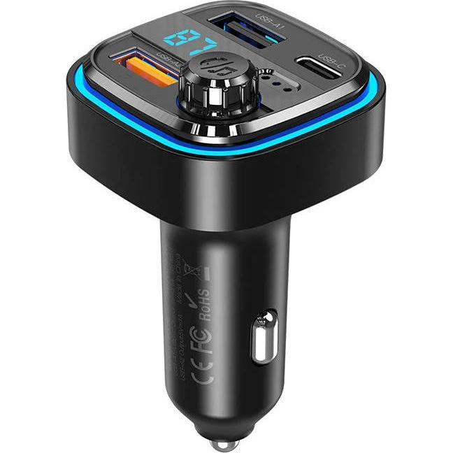 XO BCC08 Bluetooth/FM Transmitter med 2x USB-A/USB-C