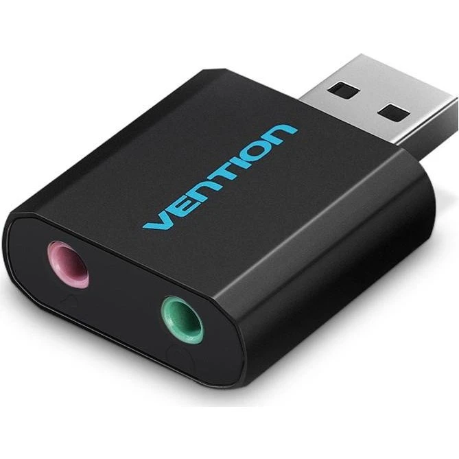 Vention VAB-S17-B USB lydkort 2.1 kanaler, sort metal