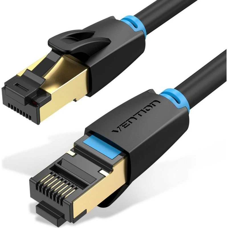 Vention Cat8 S/FTP 3 m netværkskabel, sort