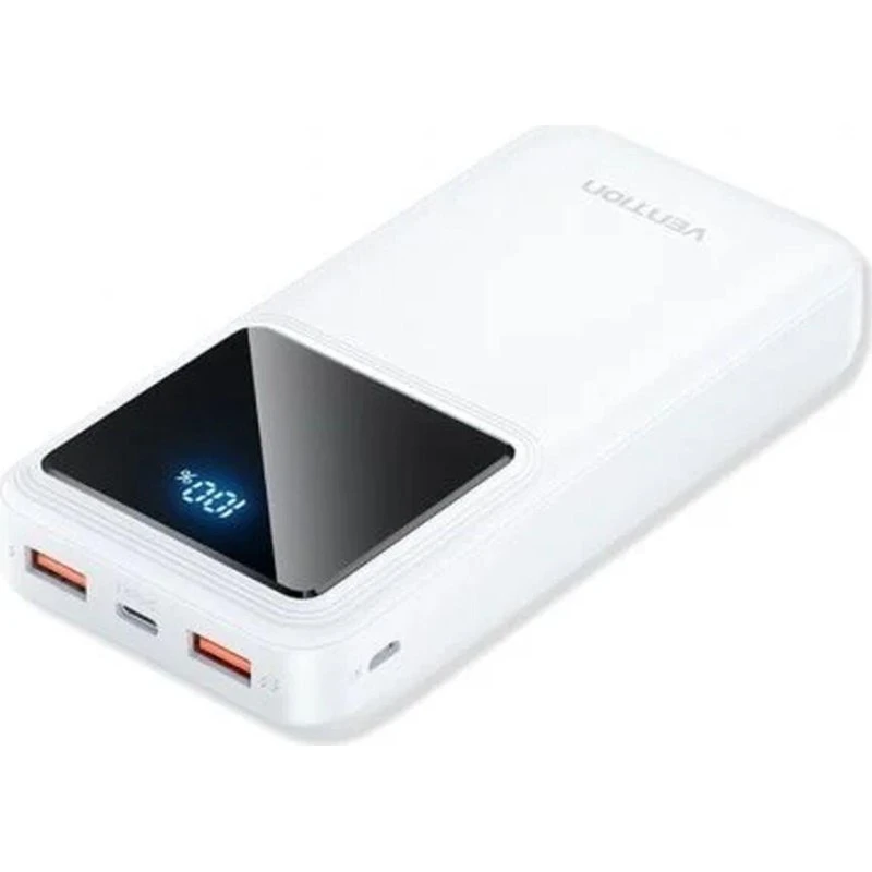 Vention FHLW0 20.000 mAh Powerbank Hvid med LED-display