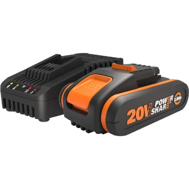 Worx 20V 2.0Ah Batteri og Lader 2A