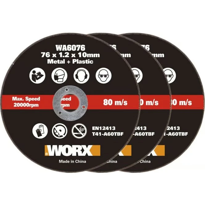 Worx WA6076.3 76mm Metalskæreklinger 3 stk