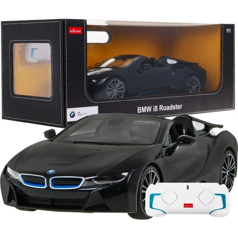 Rastar Die Cast BMW i8 Sort 1:24, 6+ år