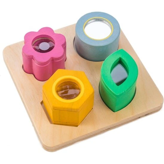 Tender Leaf - Træpuslespil med prismer, 4 brikker