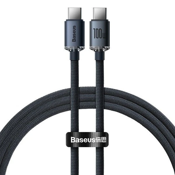 Baseus CAJY000601 USB-C til USB-C 1,2 m, 100W, 480 Mb/s, sort