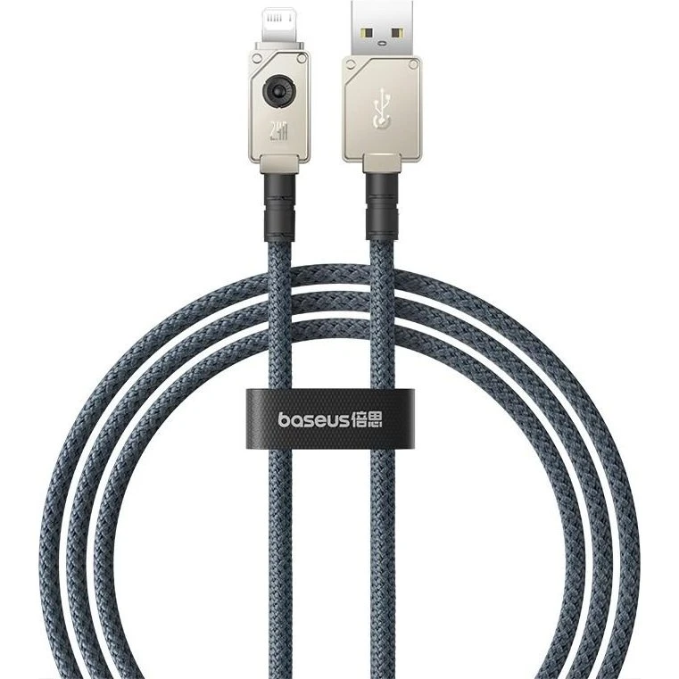 Baseus Unbreakable USB-Kabel Lightning 1 m, 2,4 A, hvid