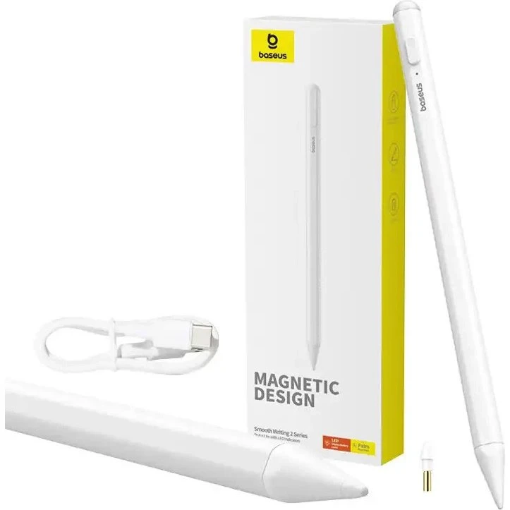 Baseus Stylus Lite med LED-indikator, hvid