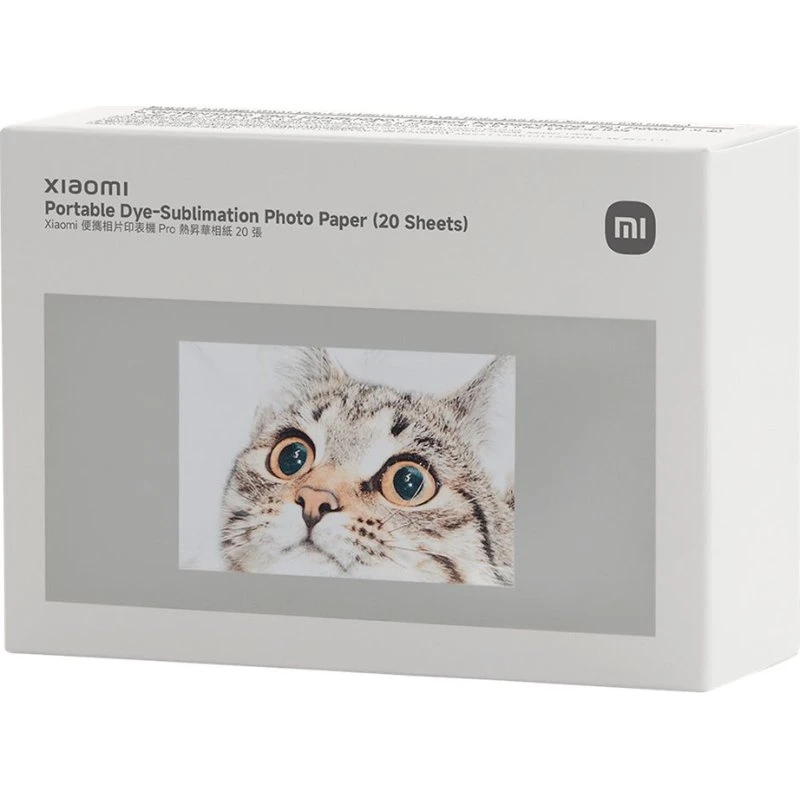 Xiaomi Kassette og Papirsæt til Farvesublimeringsprint, 2 x Bånd, 50 x 76 mm
