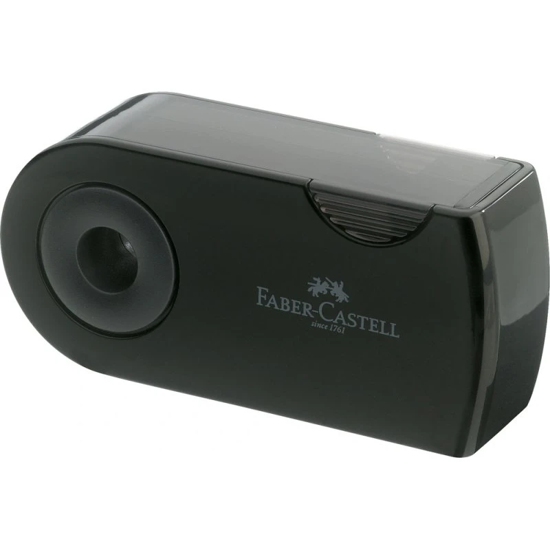Faber-Castell Sleeve Blyantspidser (Dobbelt, Sort)