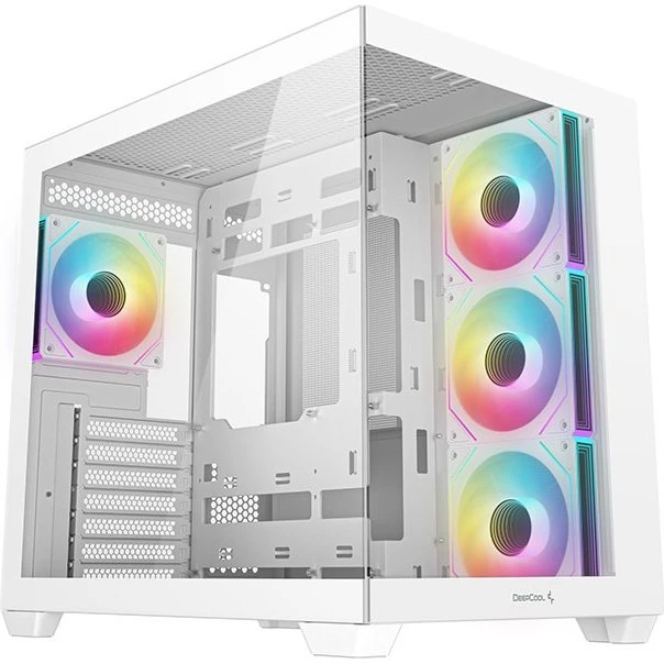 DeepCool CG530 4F Hvid Midi Tower, 4 ARGB, ATX