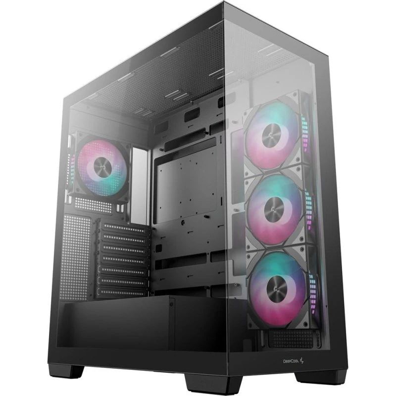 DeepCool CG580 4F Midi Tower, Sort, med hærdet glas