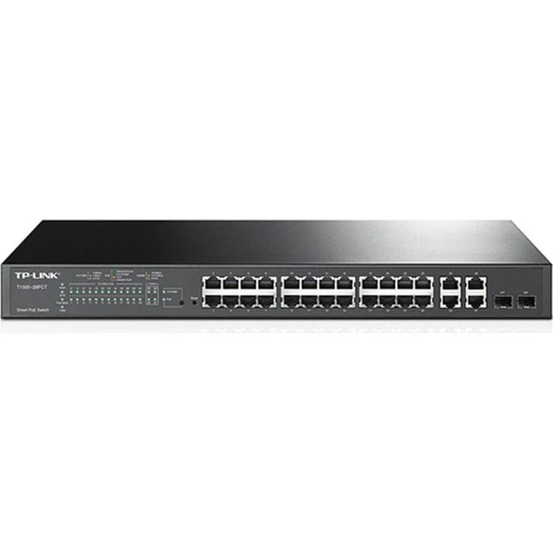 TP-Link T1500-28PCT 24-Port PoE+ Switch 1U Rack