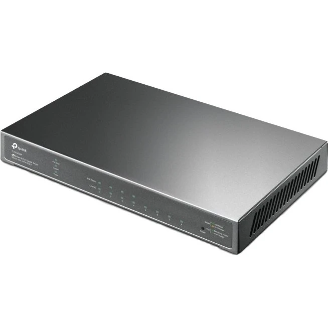 TP-Link JetStream 8-Port Gigabit Smart Switch med 4x PoE+ (sort)
