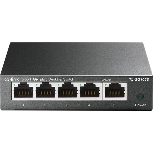 TP-Link TL-SG105S 5-port Gigabit Switch, Svart