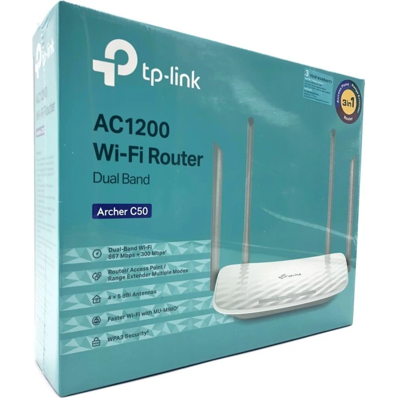 TP-Link Archer C50 Dual Band Trådløs Router