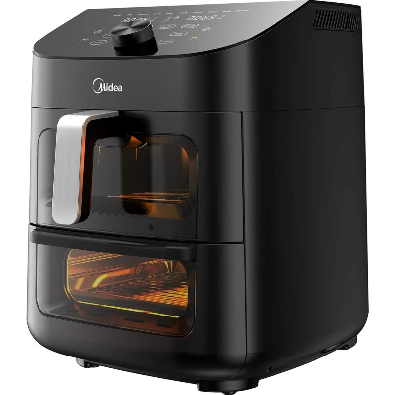 Midea 2-i-1 Airfryer & Ovn 6,4 + 4,4 L, Sort