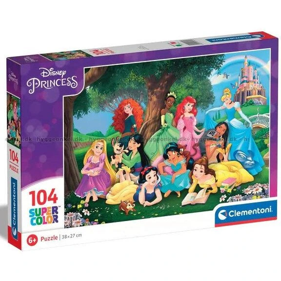 Disney Princess puslespil 104 brikker (48,5x33,5 cm)