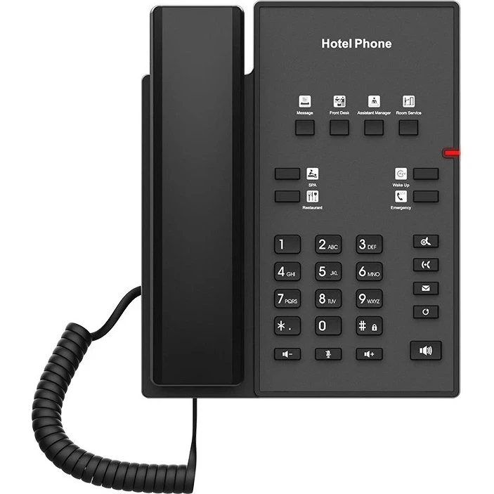 Fanvil H1 IP-Telefon, 2 Linjer, Sort, PoE