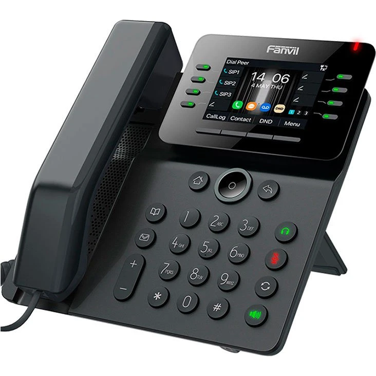 Fanvil V63 IP-telefon, mørkegrå, 20 linier