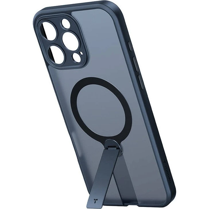 Torras Pstand Spin Case for iPhone 16 Pro, Sort
