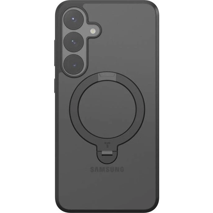 Torras Ostand Spin Cover til Samsung Galaxy S25, Sort
