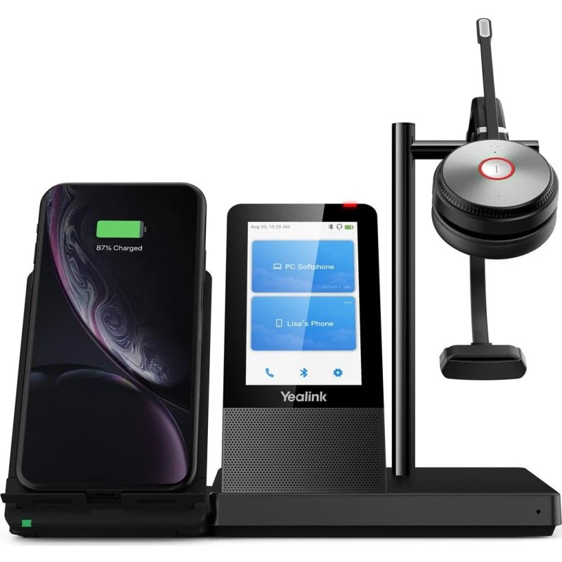 Yealink WH66 Mono UC-DECT Trådløst Headset Sort