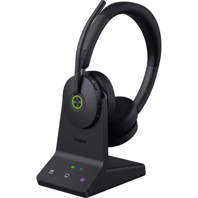 Yealink WH68 ANC Trådløst Headset med Base, Sort