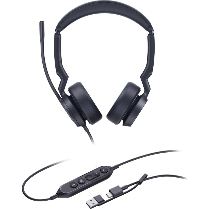 Yealink UH44 Dual Kablet Høretelefoner Sort