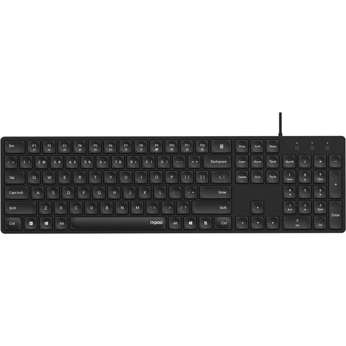 Rapoo NK8020 Tastatur, Nordisk, Sort