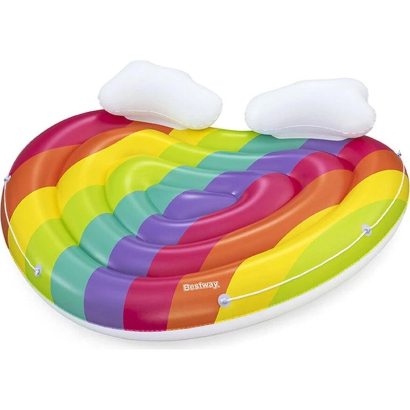 Bestway Rainbow Dreams Oppustelig Ø, 175x163 cm, Multifarvet