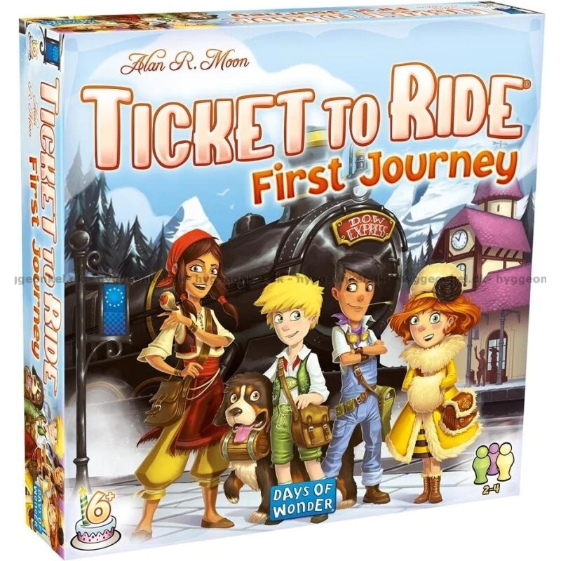 Ticket to Ride First Journey – Junior togspil fra 6 år