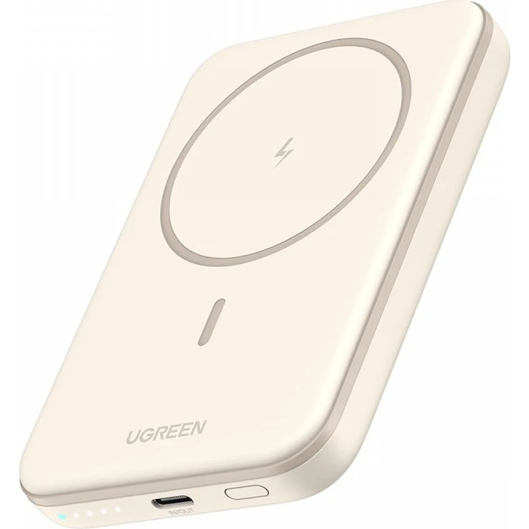 UGREEN Magnetisk Trådløs Powerbank 5000 mAh Beige