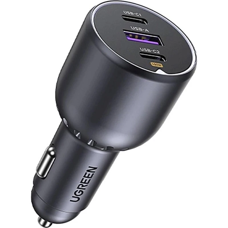 UGREEN 130W 3-Port Biloplader, Grå
