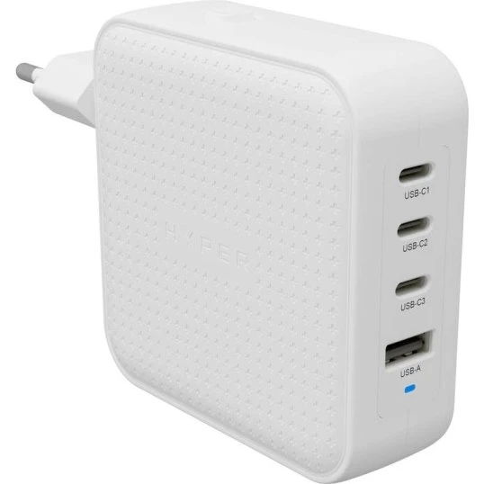 Targus HyperJuice 100W USB-C GaN Rejseoplader 3C+1A Hvid