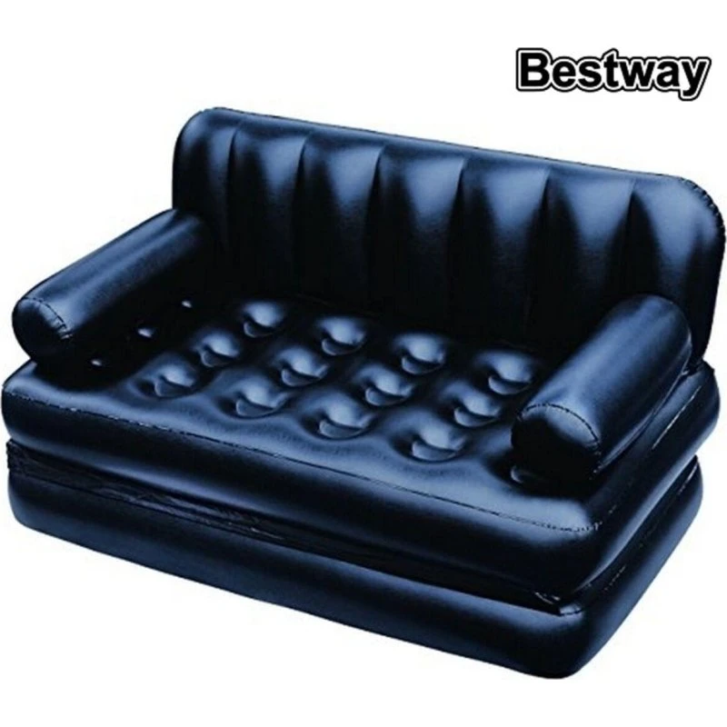 Bestway Oppustelig Lænestol, Sort, 188 x 152 x 64 cm