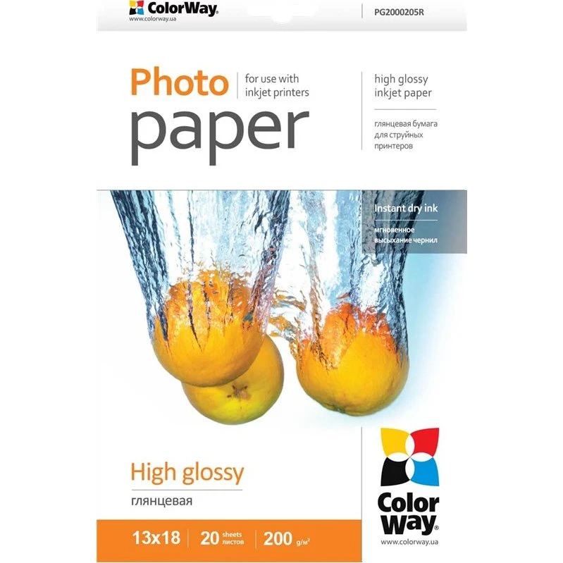 ColorWay High Glossy Fotopapir 100x150 mm 230 g/m² 100 ark