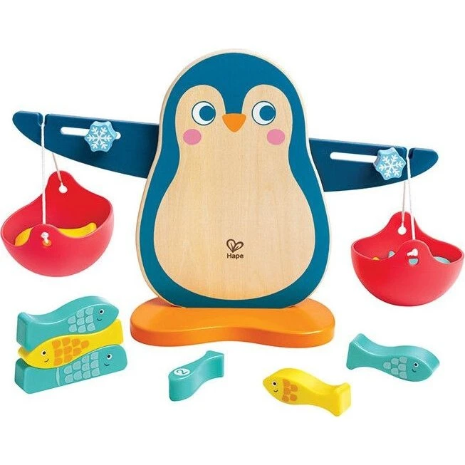Hape Penguin Scale – 10 Fiskelodder, 3+ år