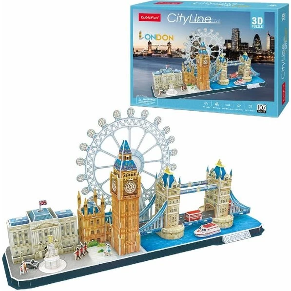 CubicFun City Line London 3D Puslespil 107 brikker