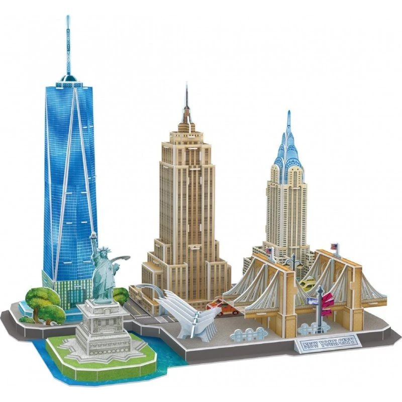 CubicFun 3D Puslespil New York City 123 Brikker