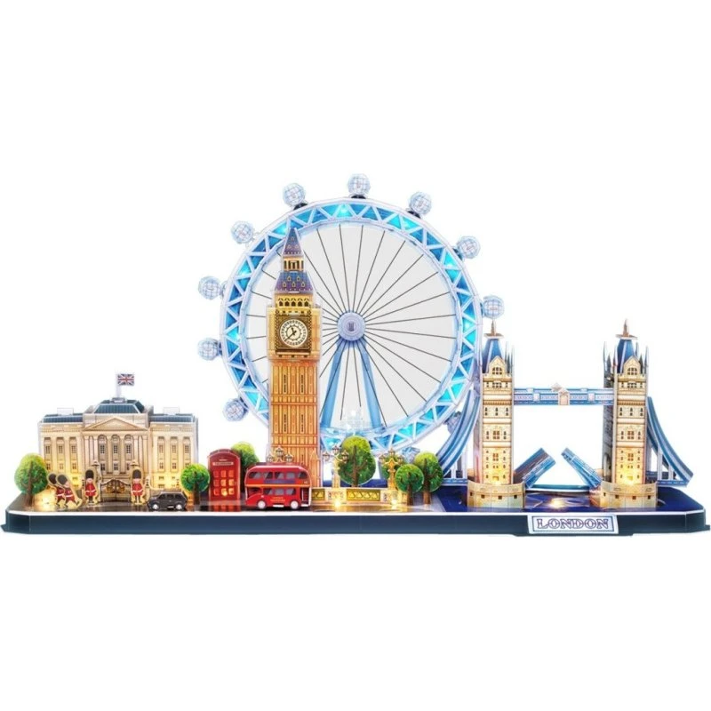 CubicFun 3D Puslespil London LED 107 brikker