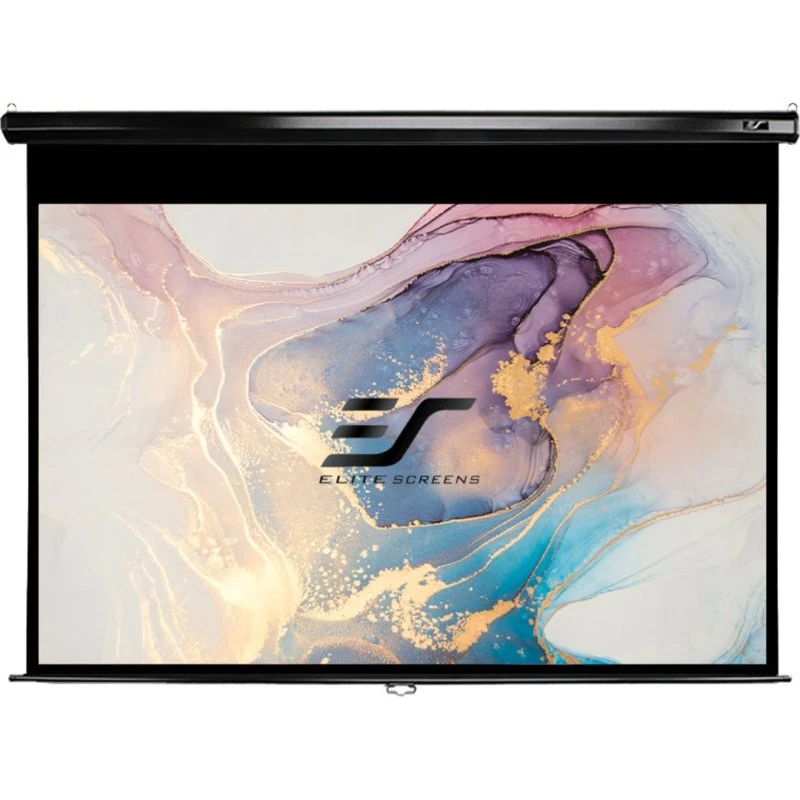 Elite Screens M135UWH2 135" Manuelt Lærred, MaxWhite, Sort