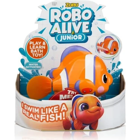 Zuru Robo Alive Junior Robotfisk - Orange