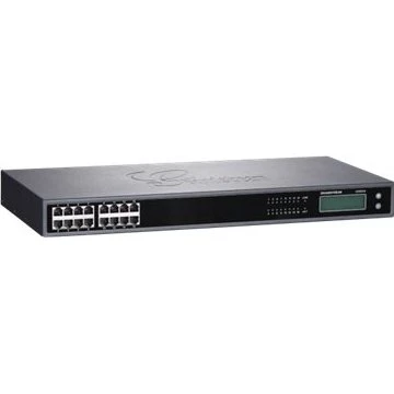 Grandstream GXW4216 16-port VoIP-gateway, rackmonterbar