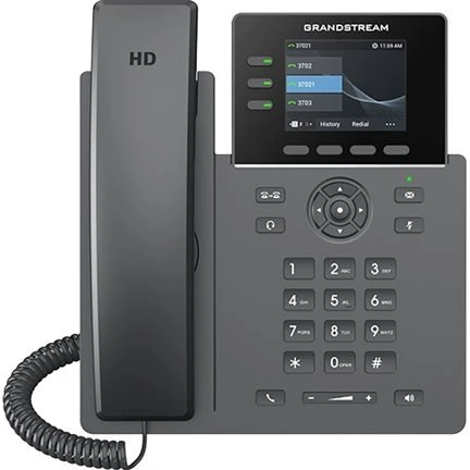 Grandstream GRP2611G VoIP-telefon, 3 linier, 5-vejs opkald