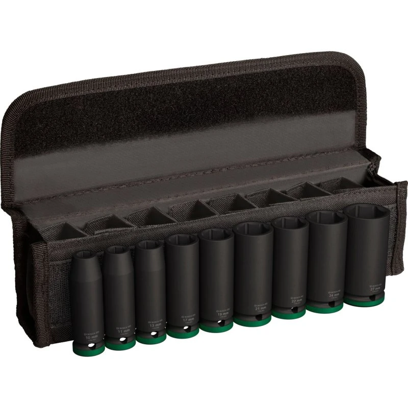 Bosch PRO Impact Topnøglesæt 1/2" 10-27mm 9 stk
