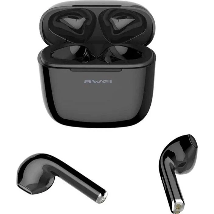 Awei T26 Earbuds - IPX4, Bluetooth 5.0, Sort
