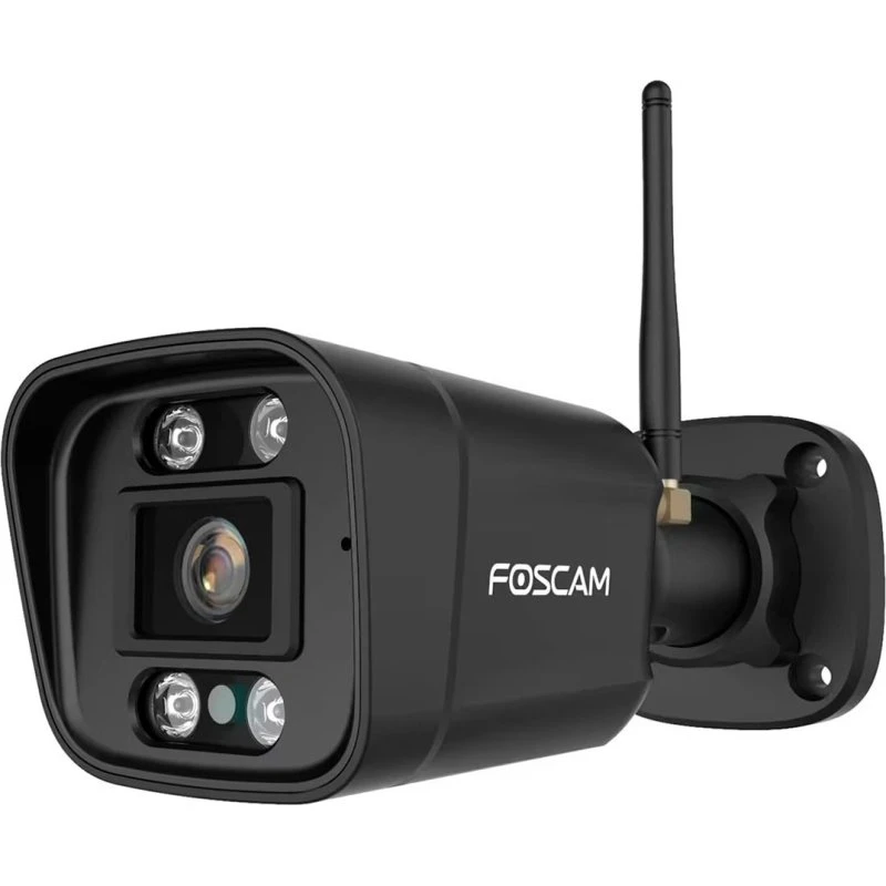Foscam V5P Udendørs Overvågningskamera med Sirene, PoE, 3072x1728, Sort