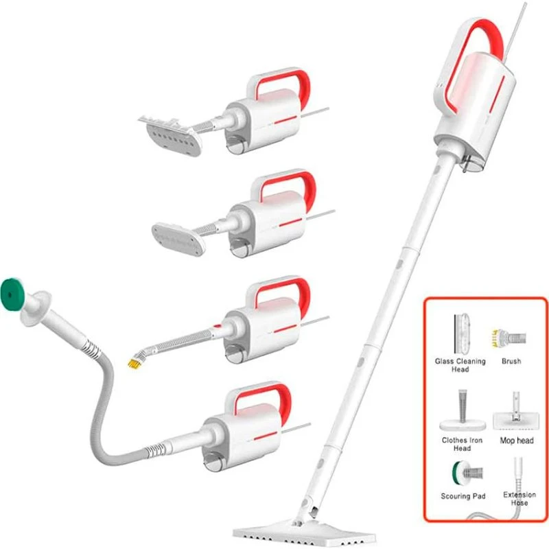 Deerma ZQ610 Damprenser 1600W Rød, 0,23 L